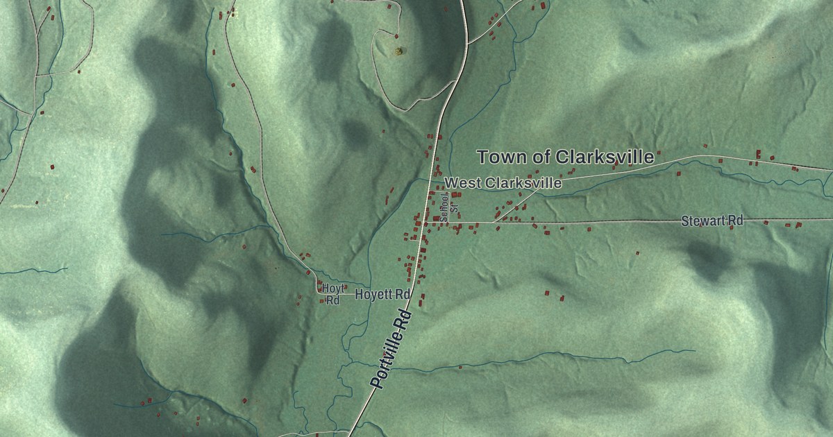 Map of Clarksville, New York