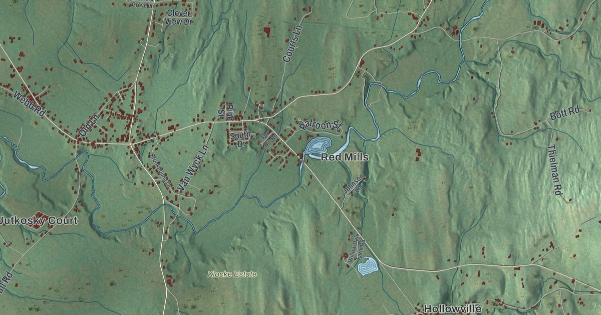 Map of Claverack, New York