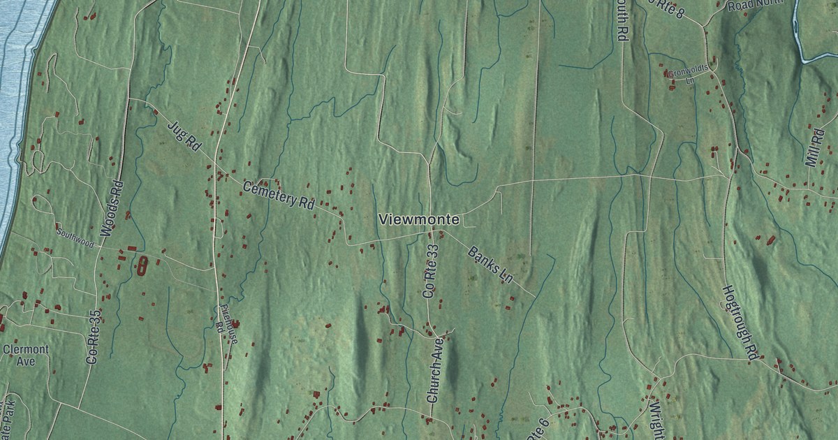 Map of Clermont, New York