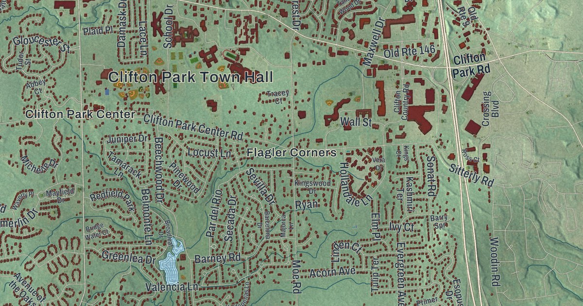 Map of Clifton Park, New York