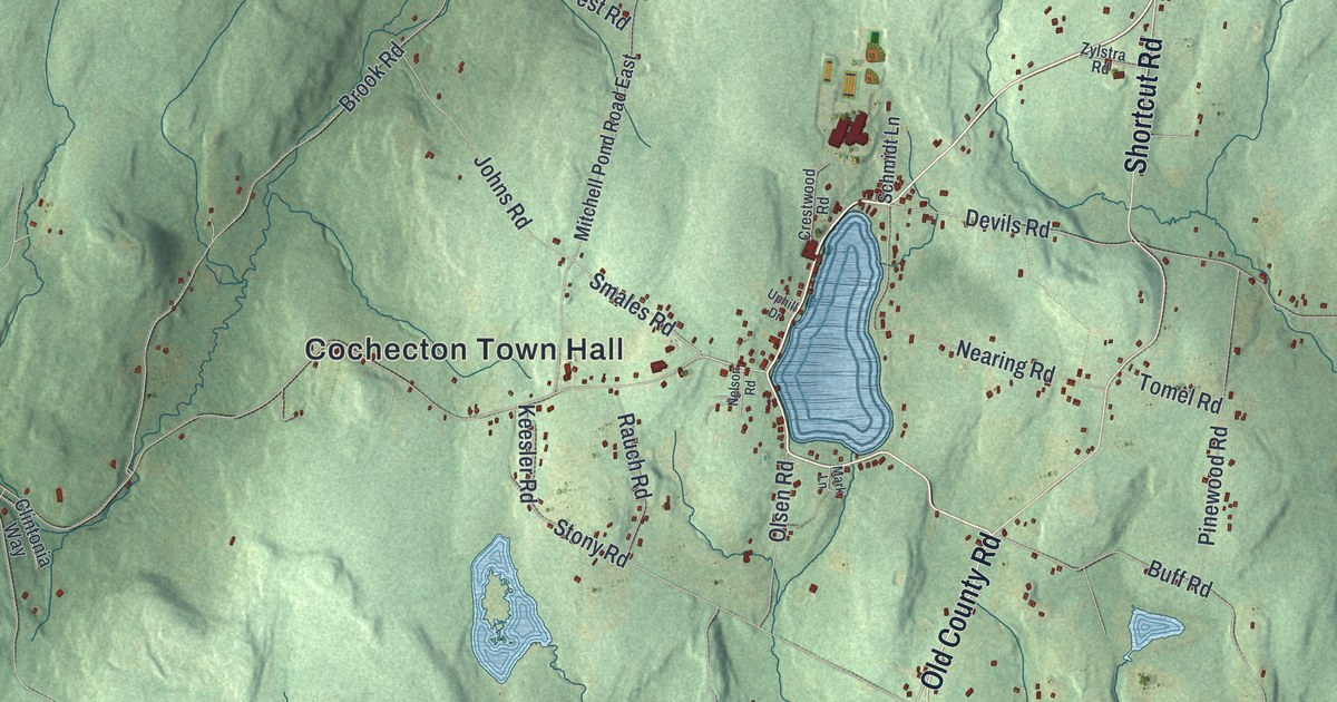 Map of Cochecton, New York