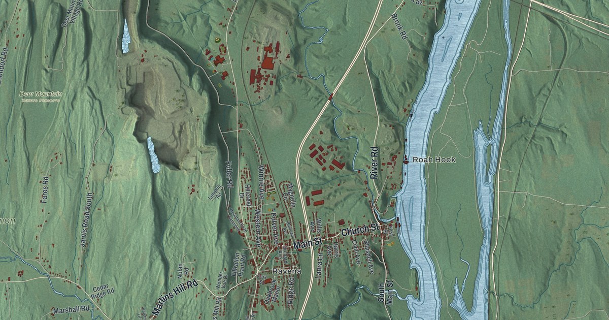 Map of Coeymans, New York