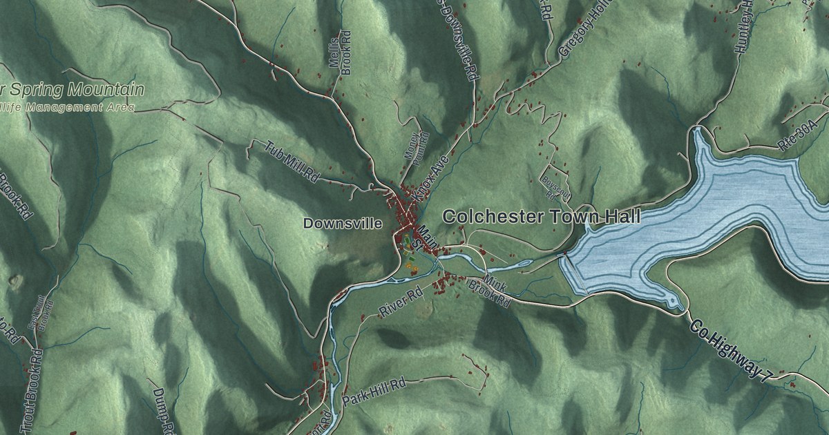 Map of Colchester, New York