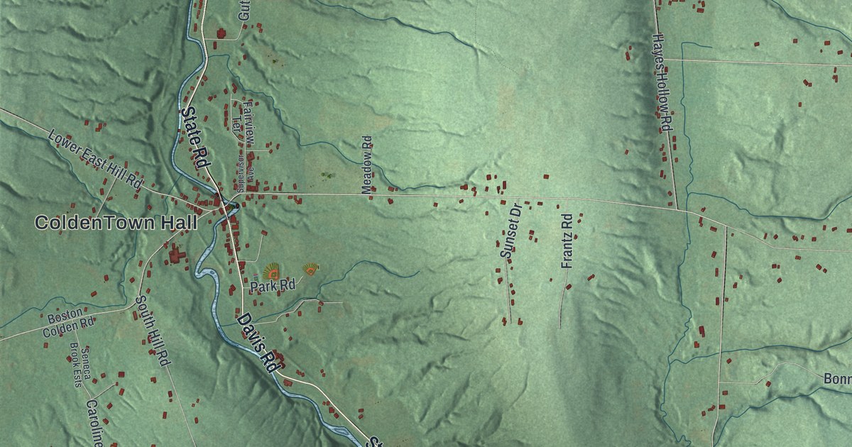 Map of Colden, New York