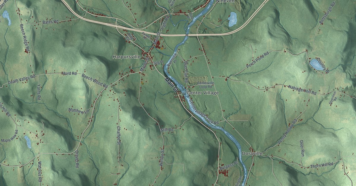 Map of Colesville, New York