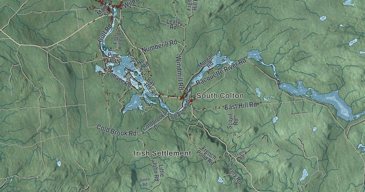 Map of Colton, New York
