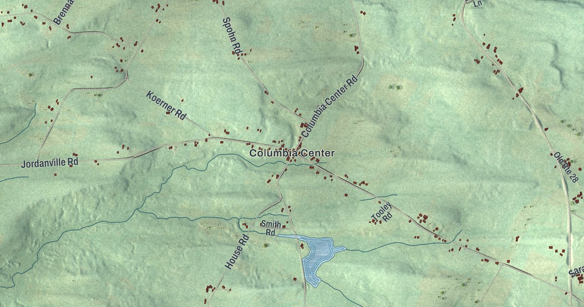 Map of Columbia, New York