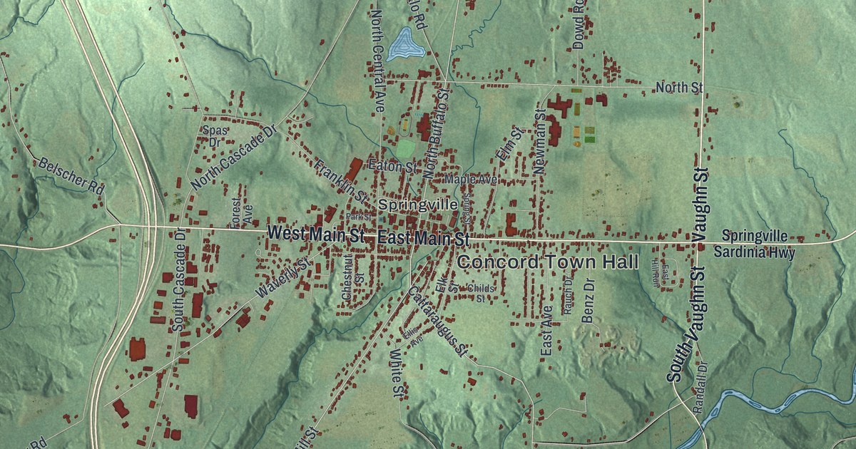 Map of Concord, New York