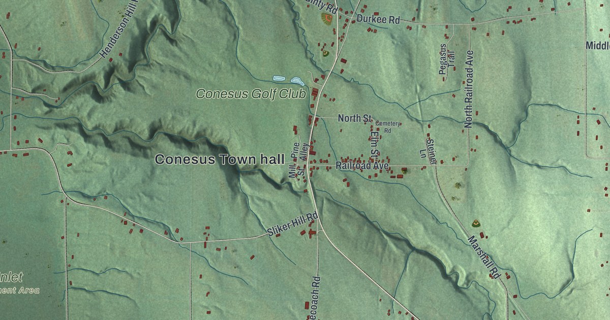 Map of Conesus, New York