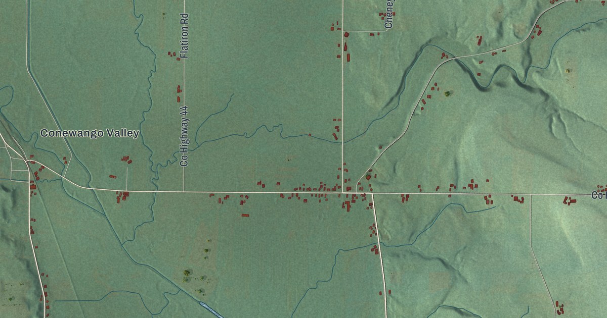 Map of Conewango, New York