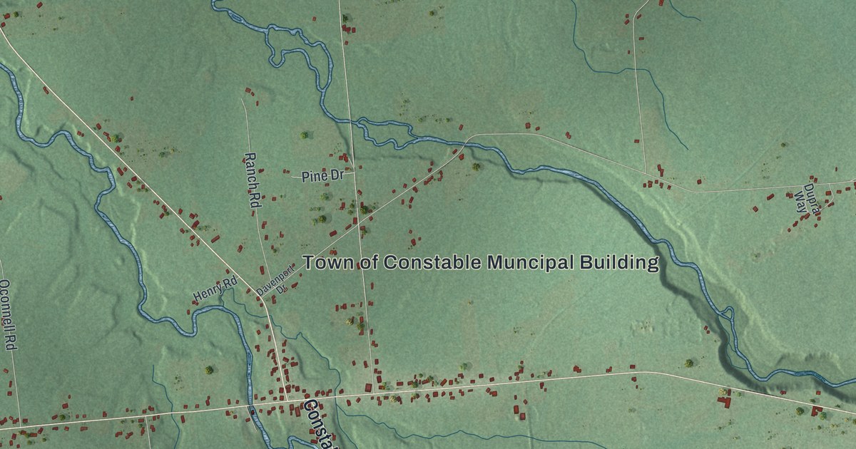 Map of Constable, New York