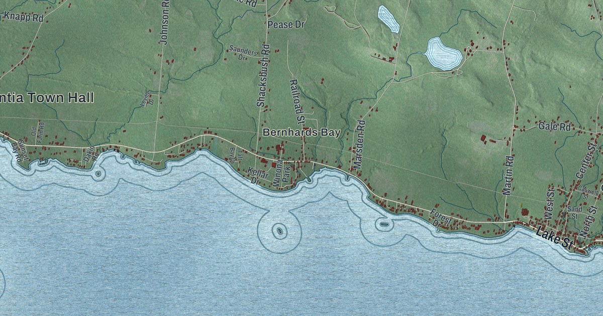 Map of Constantia, New York