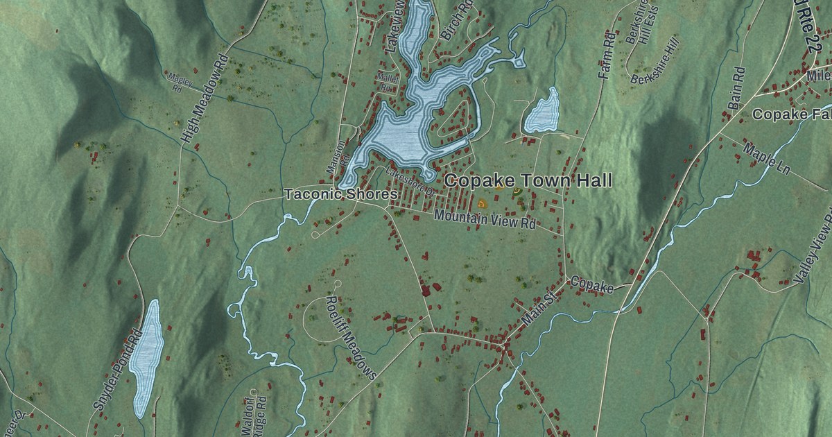Map of Copake, New York