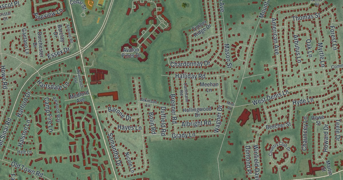 Map of Coram, New York