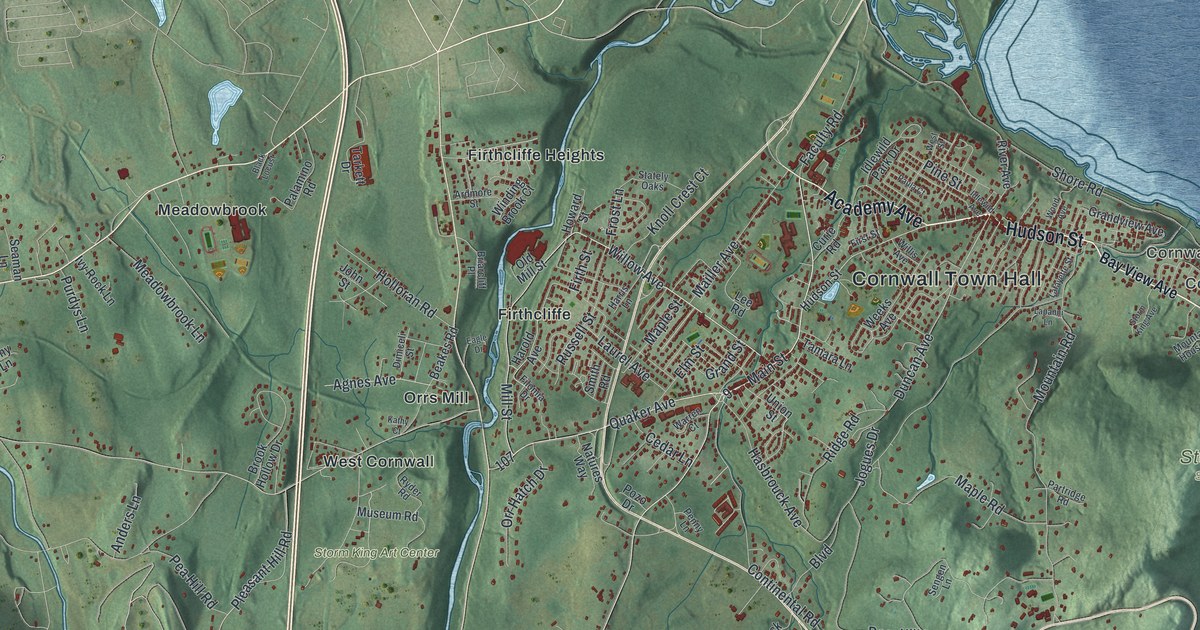 Map of Cornwall, New York
