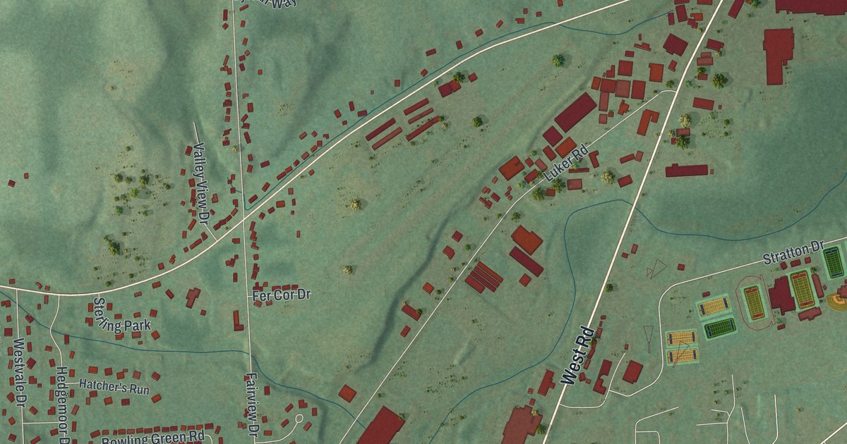 Map of Cortland West, New York