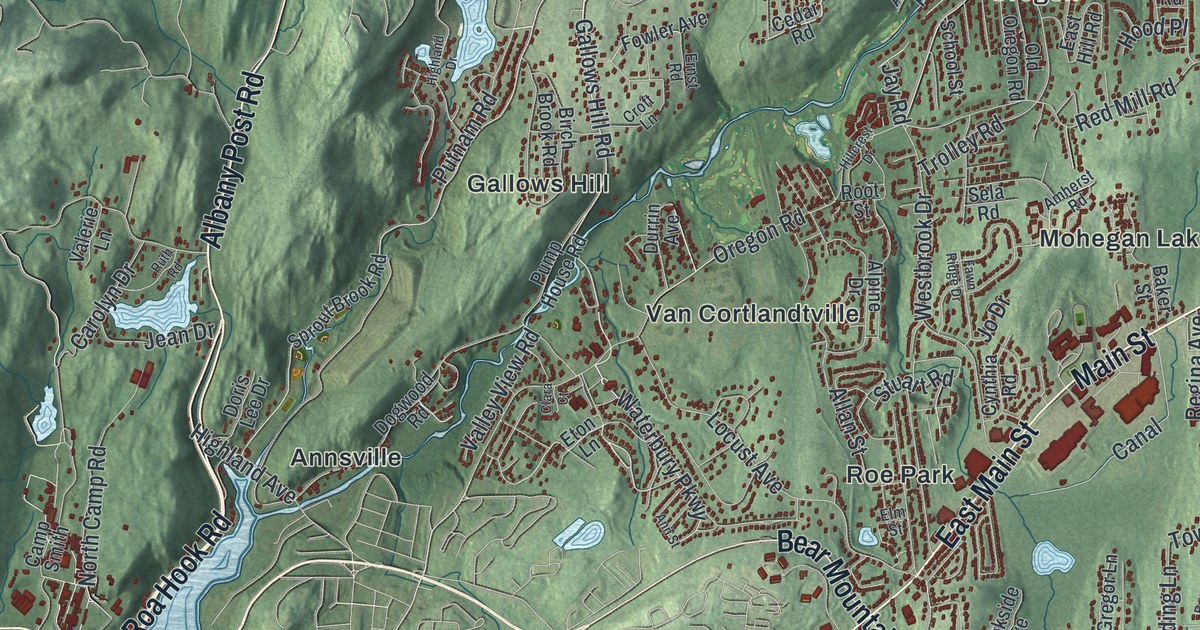 Map of Cortlandt, New York