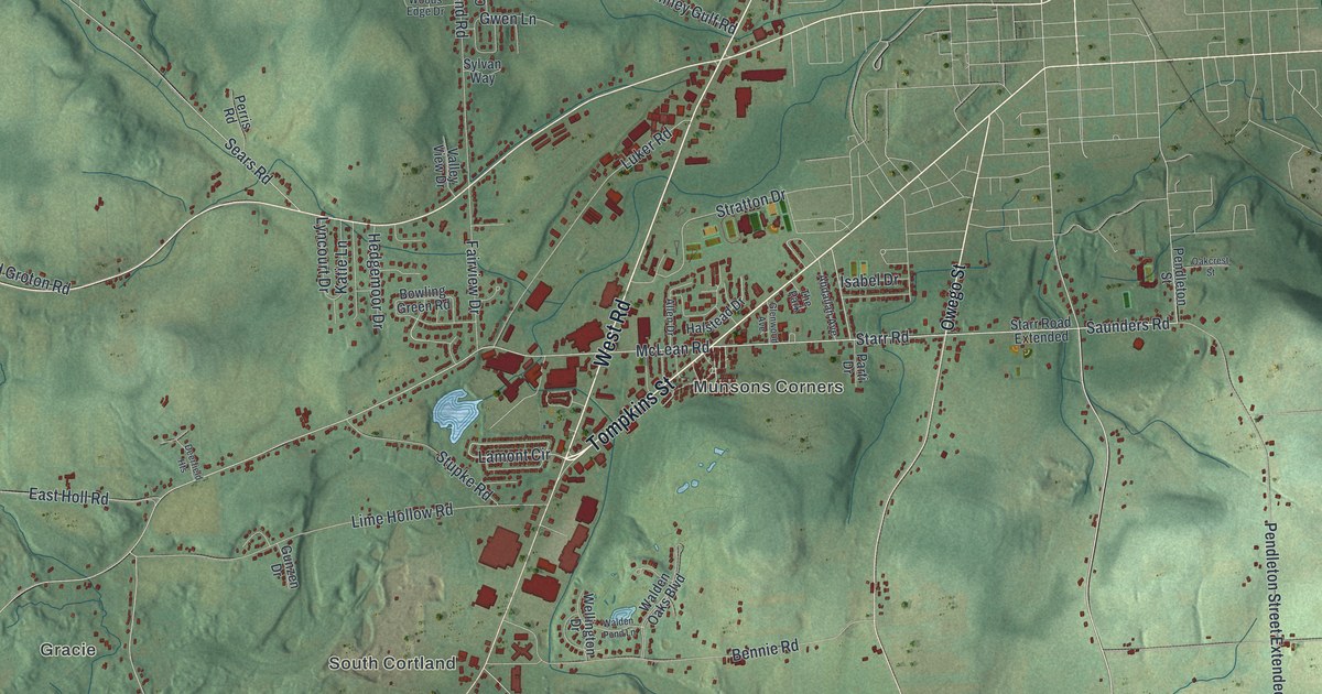 Map of Cortlandville, New York