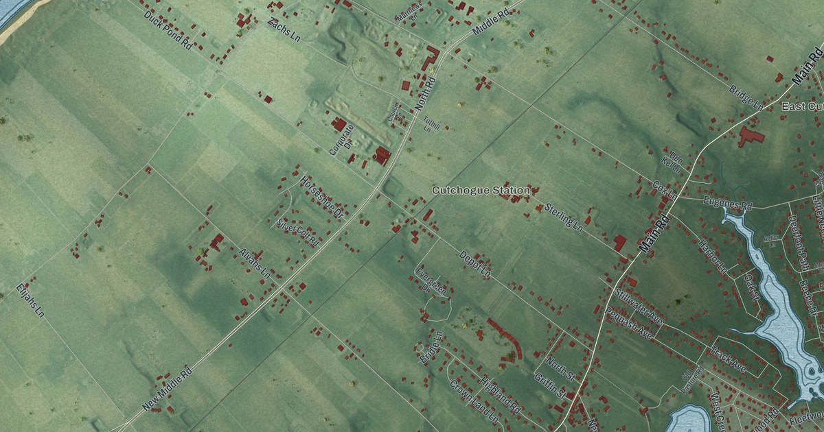 Map of Cutchogue, New York