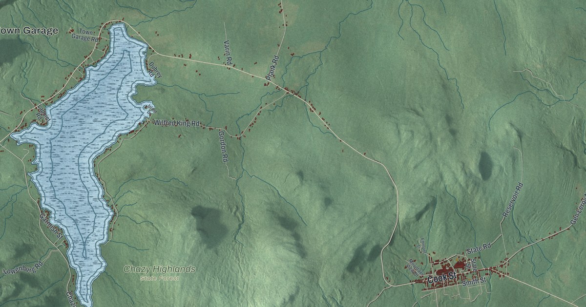Map of Dannemora, New York