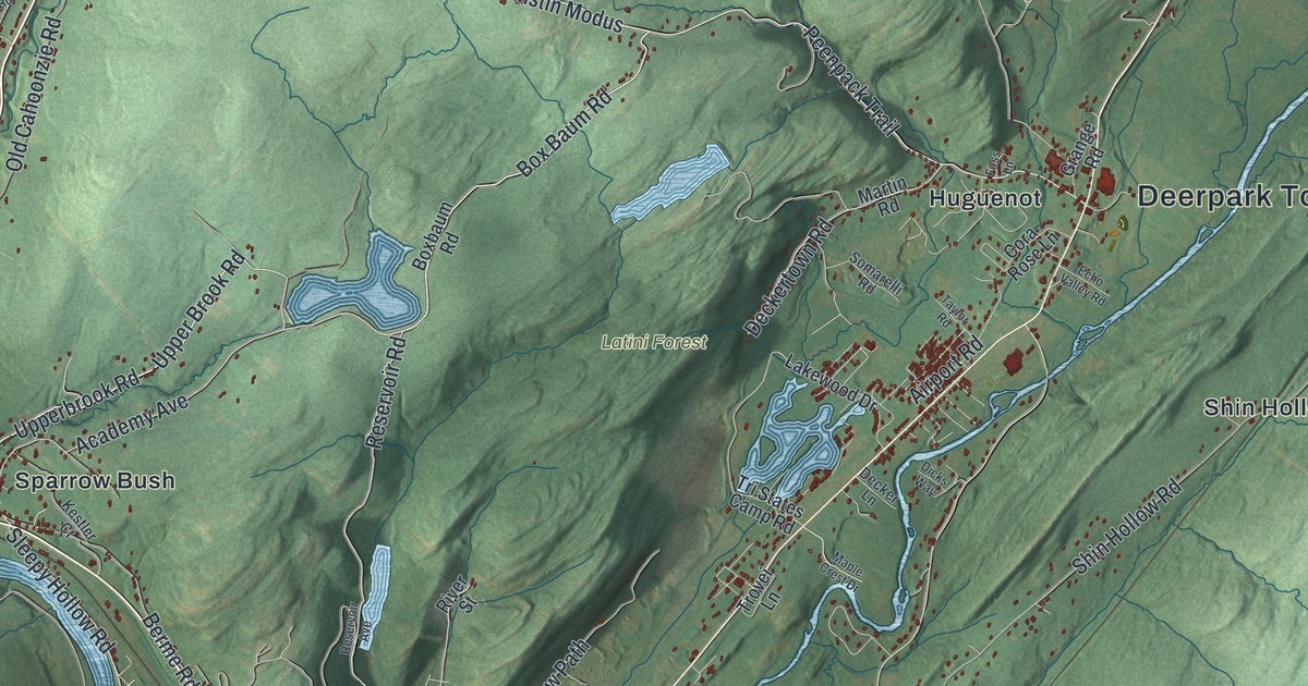 Map of Deerpark, New York