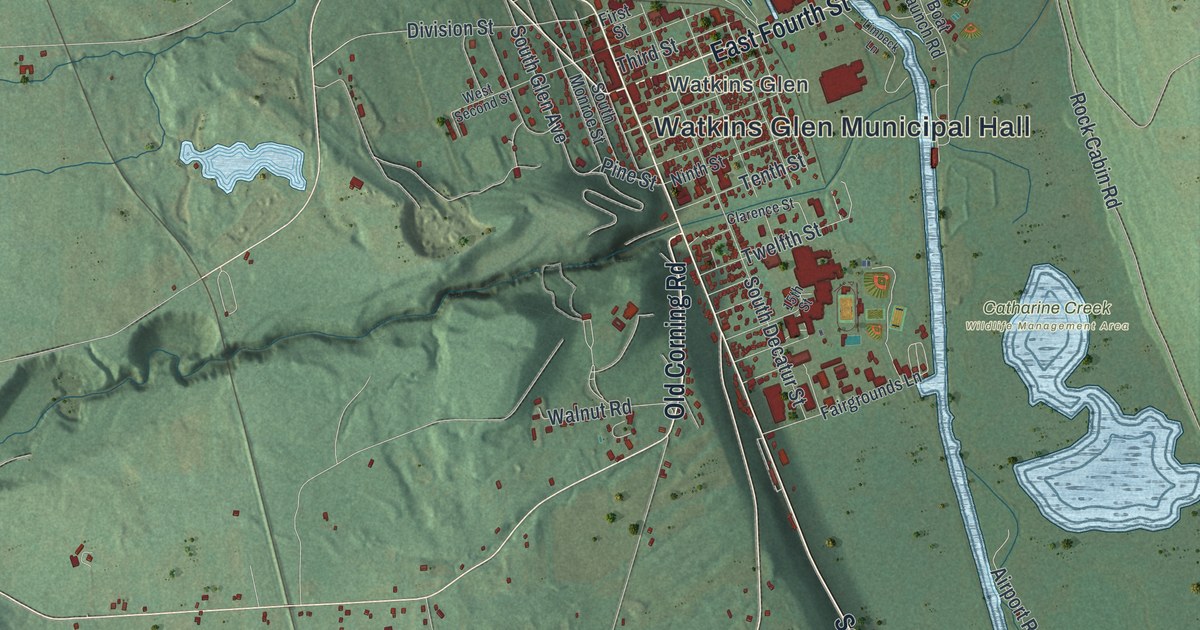 Map of Dix, New York