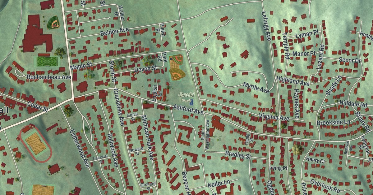 Map of Dobbs Ferry, New York