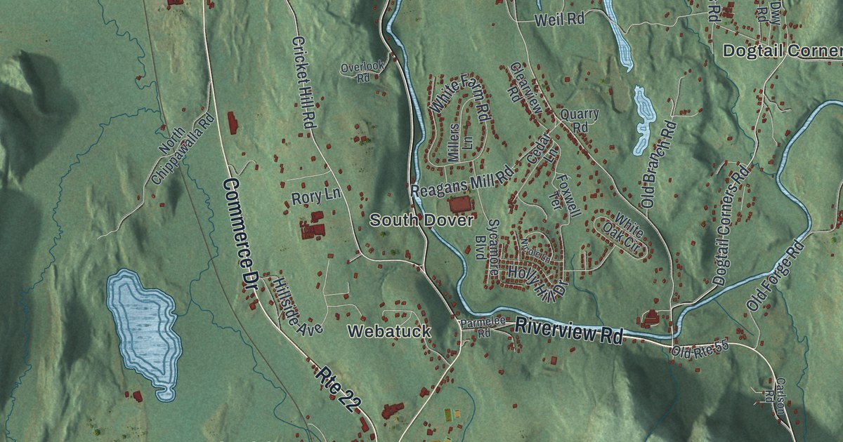 Map of Dover, New York