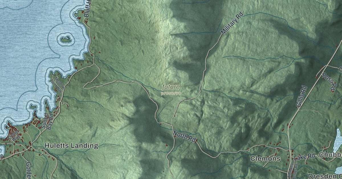 Map of Dresden, New York