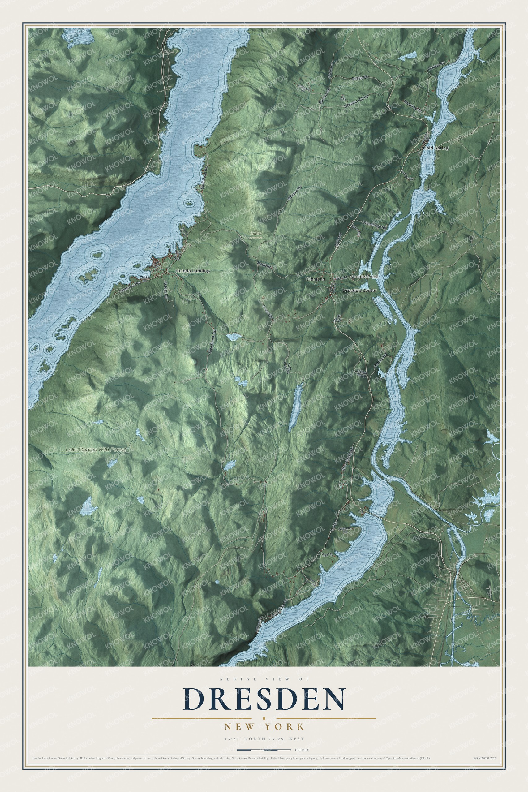 Watermarked full-map preview of Dresden, New York