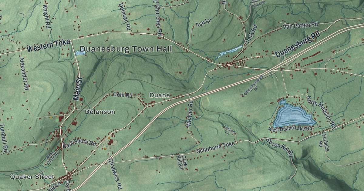 Map of Duanesburg, New York