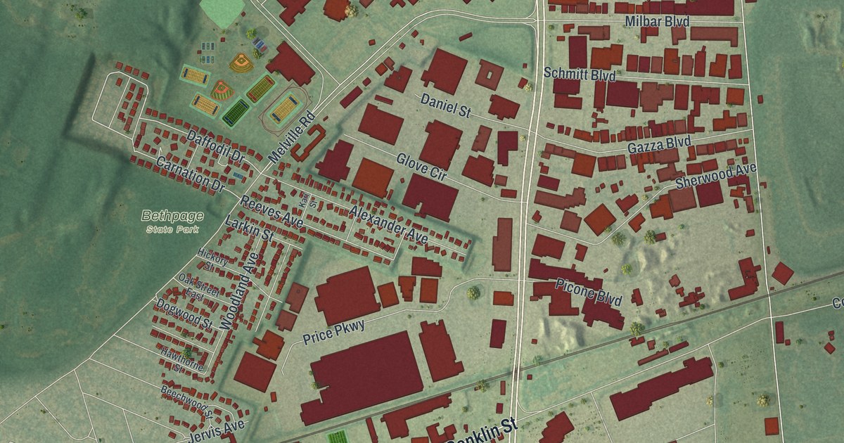 Map of East Farmingdale, New York