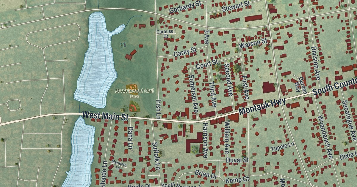 Map of East Islip, New York