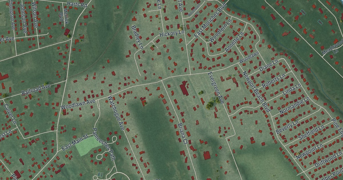 Map of East Moriches, New York