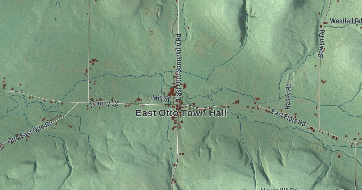 Map of East Otto, New York