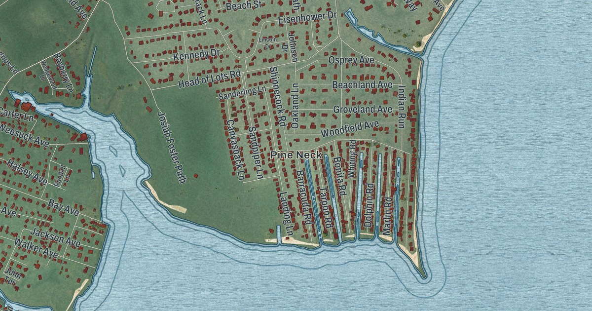 Map of East Quogue, New York