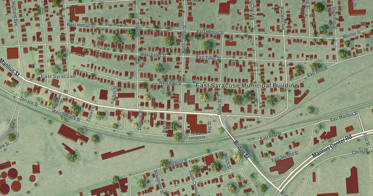 Map of East Syracuse, New York