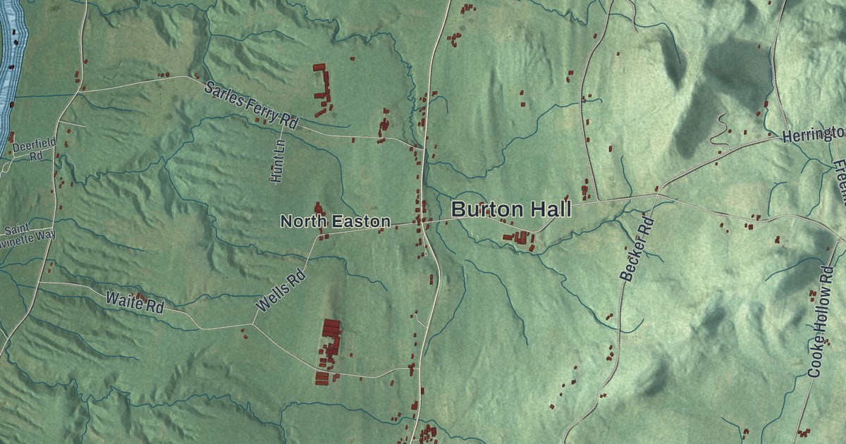 Map of Easton, New York