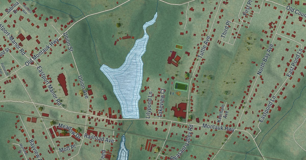 Map of Eastport, New York