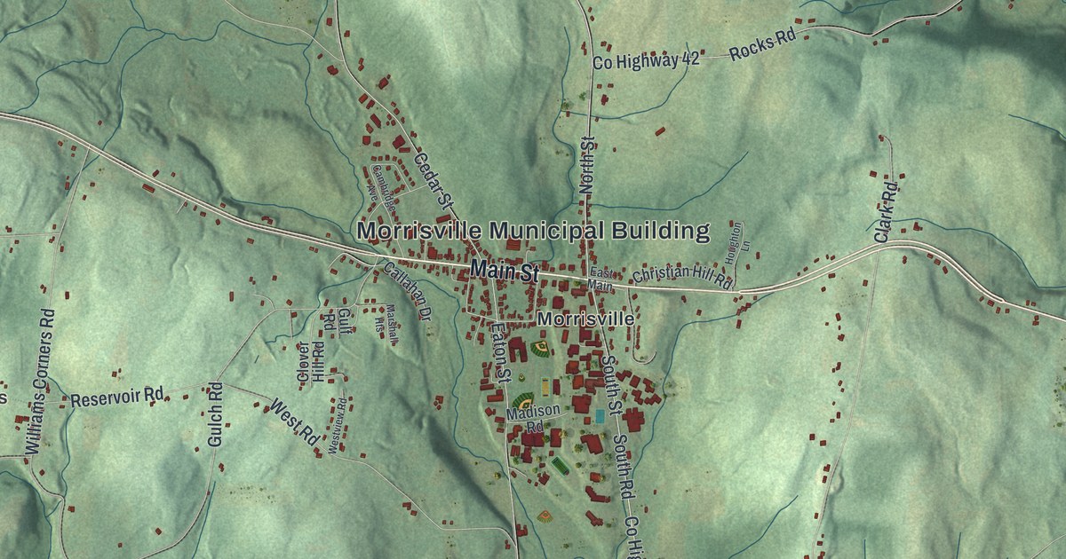 Map of Eaton, New York