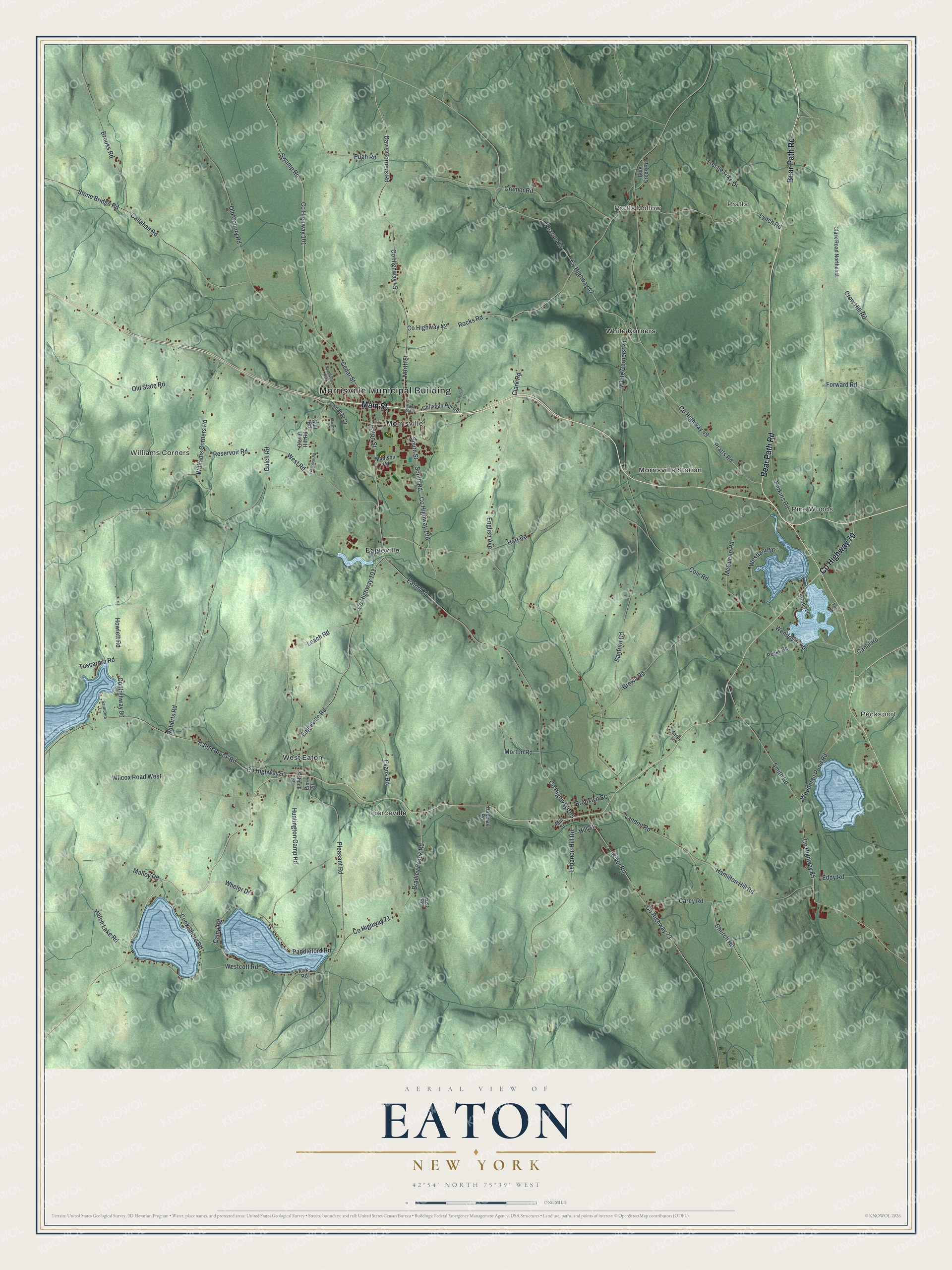 Watermarked full-map preview of Eaton, New York