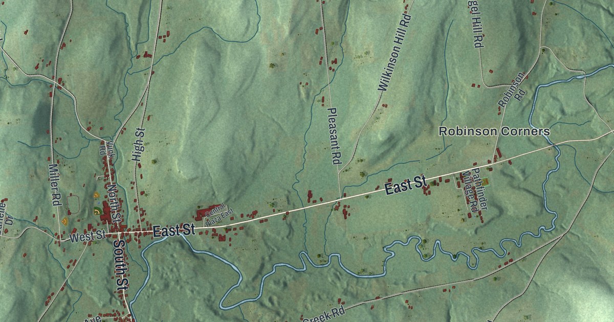 Map of Edmeston, New York