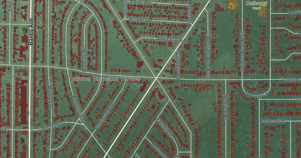 Map of Eggertsville, New York