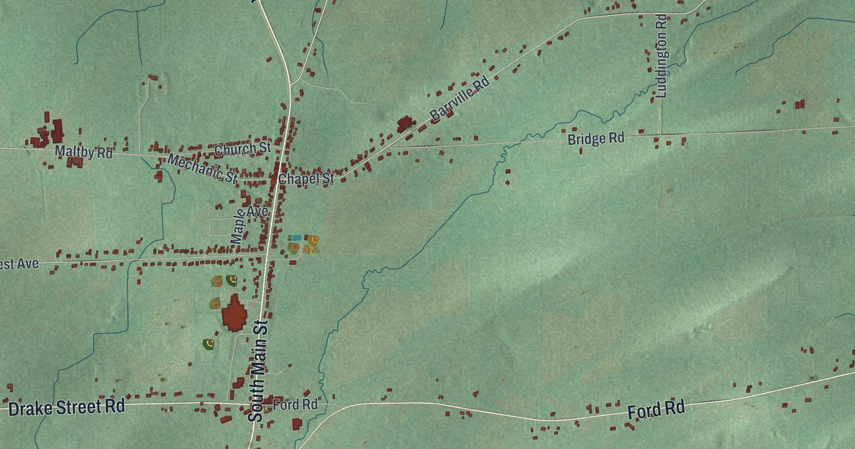 Map of Elba, New York