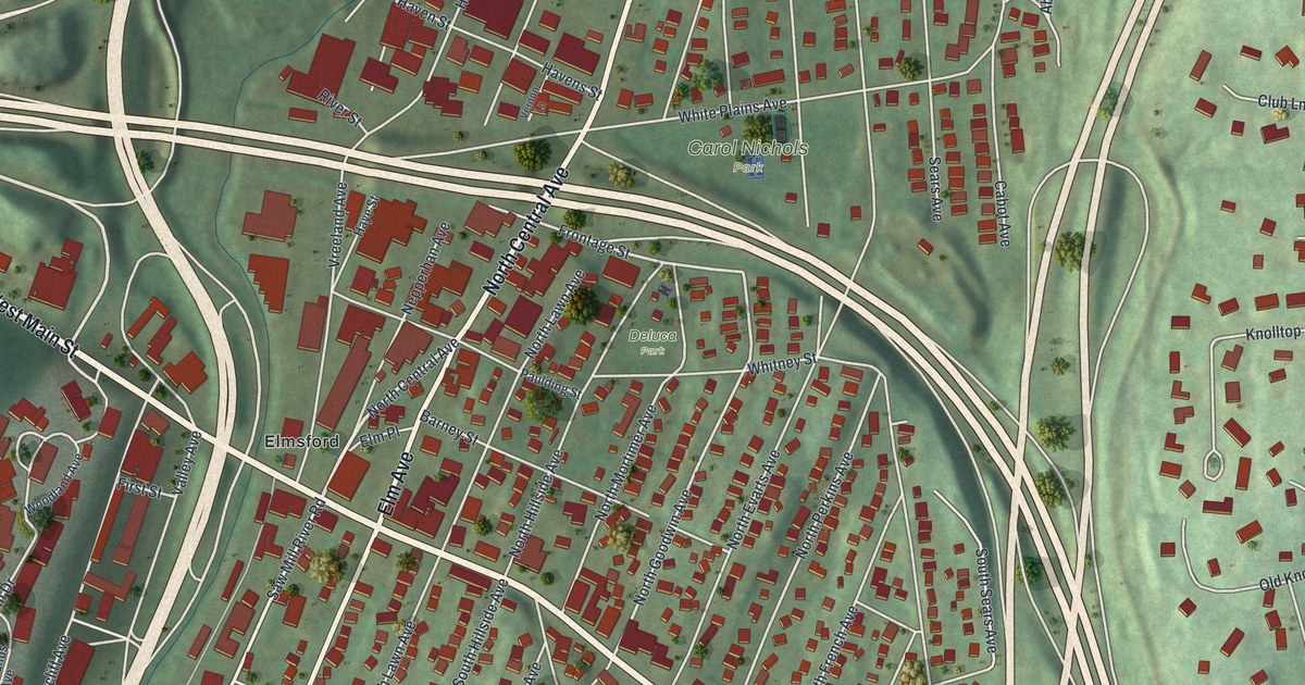 Map of Elmsford, New York