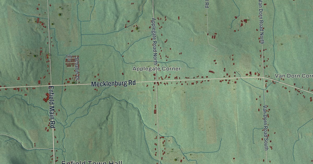 Map of Enfield, New York