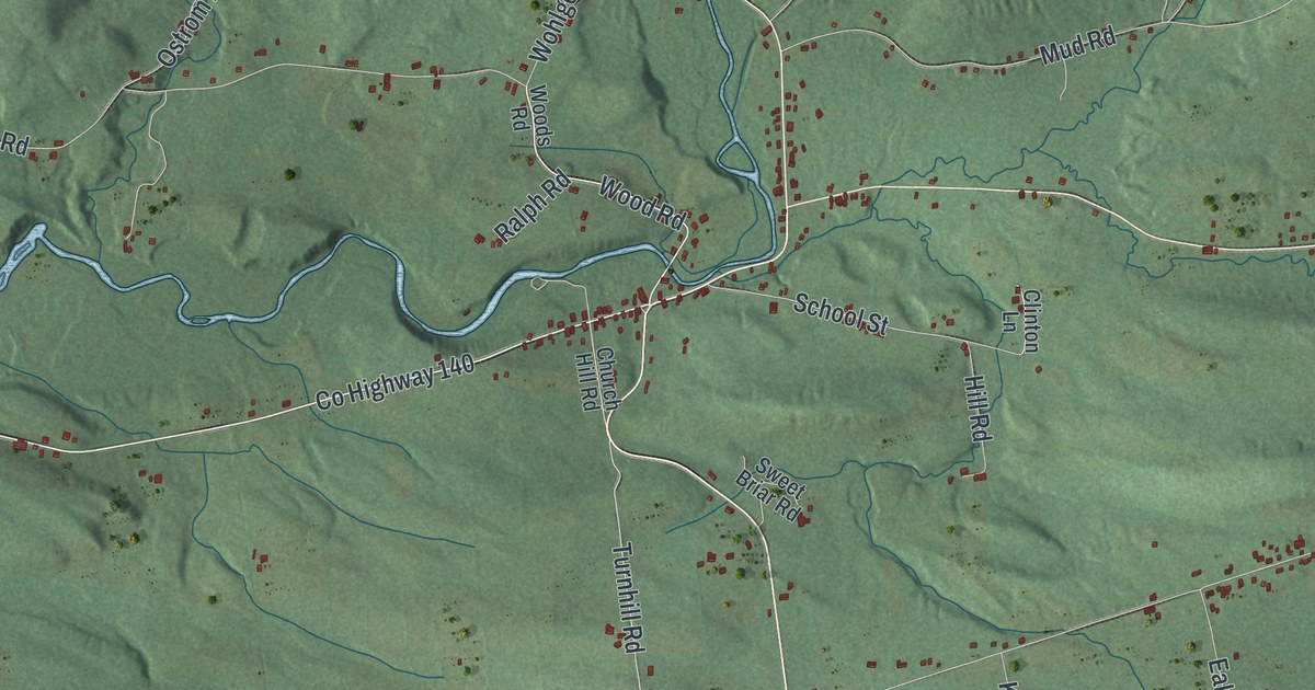 Map of Ephratah, New York
