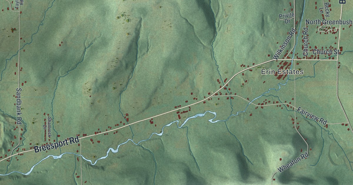 Map of Erin, New York