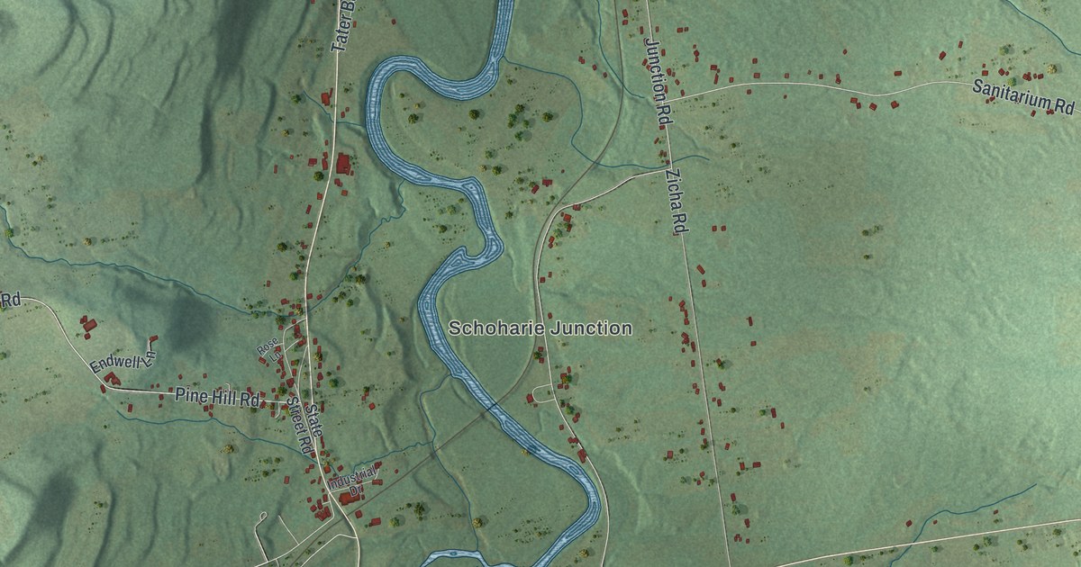 Map of Esperance, New York