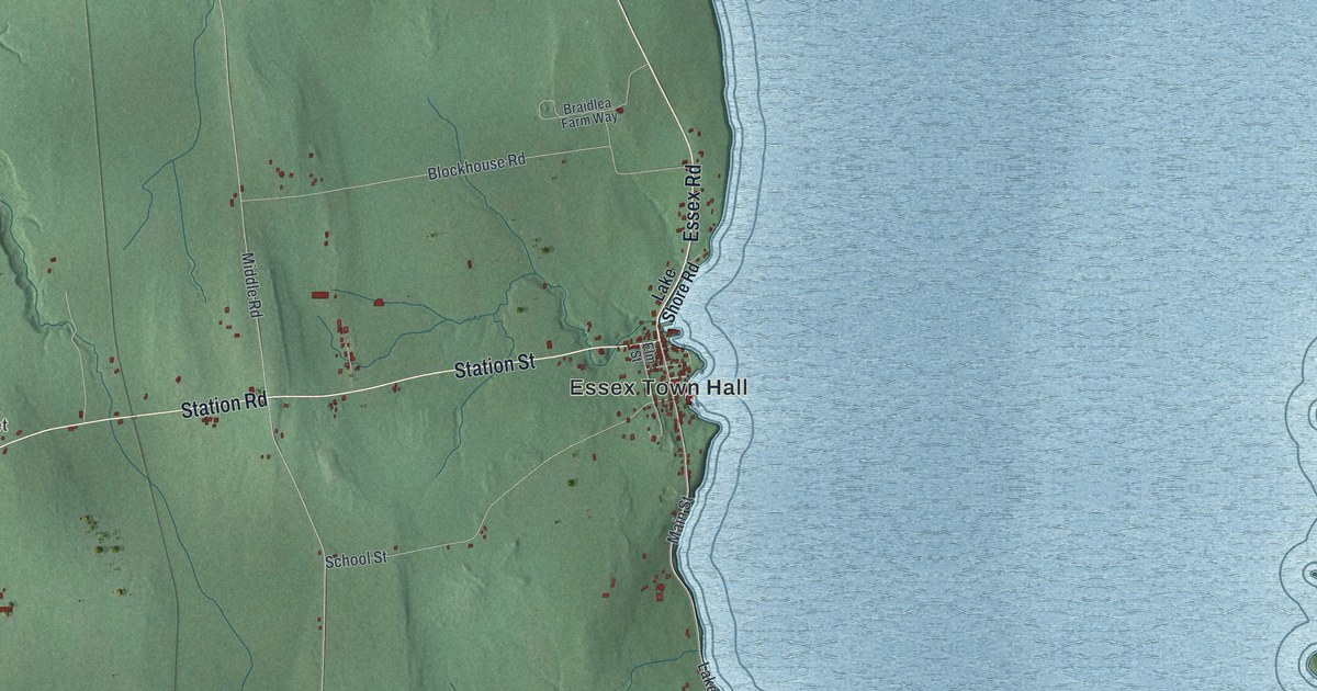 Map of Essex, New York